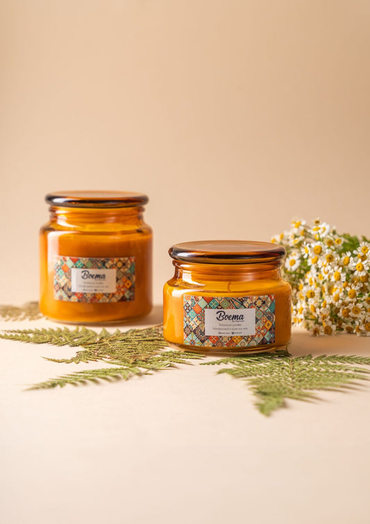 Boema Amber Candle With Lid